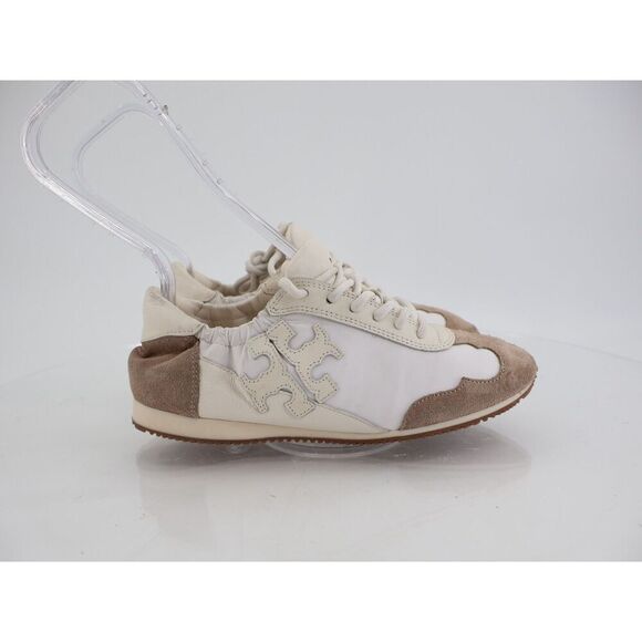 Tory Burch White and Tan Athletic Shoes - Picture 4 of 16